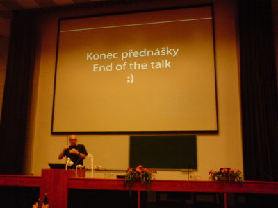 Konzervační přednáška „Můj život s počítači“ – konec přednášky – end of the talk